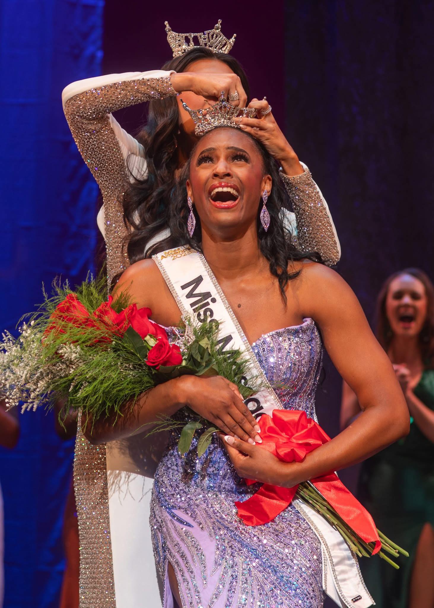 Khailah Griffin being Crowned Miss Massachusetts